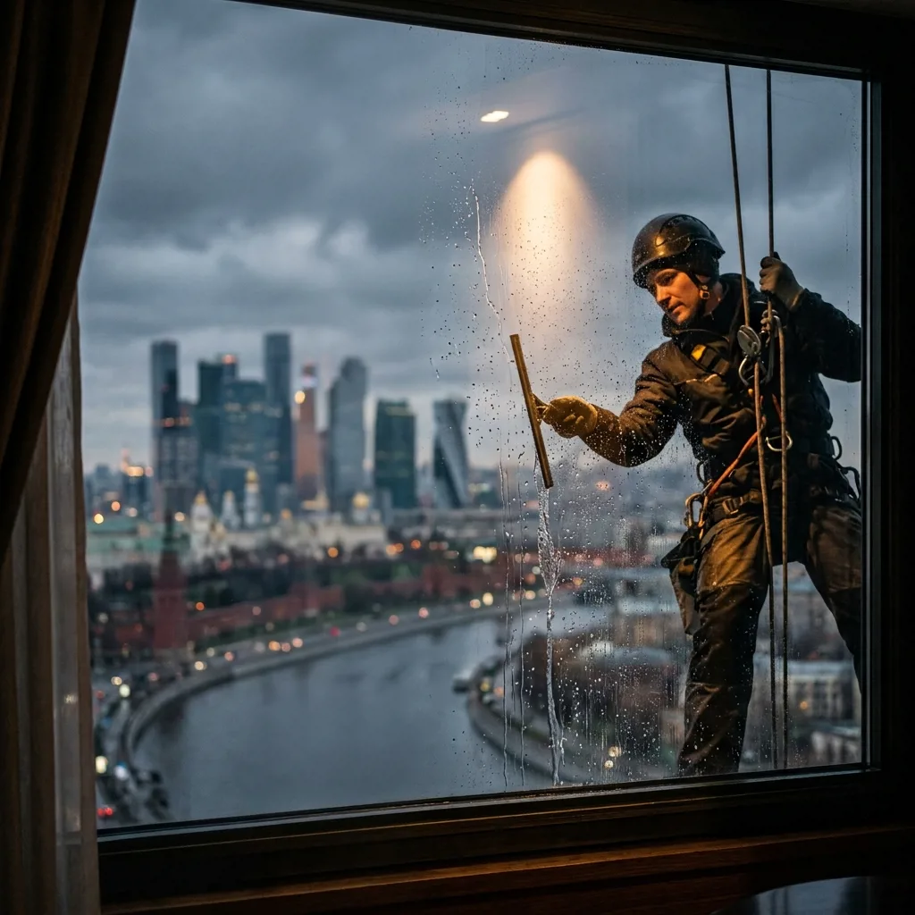 Мойка окон панорамного остекления в Москве